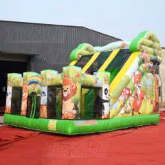 zoo inflatable animal slide