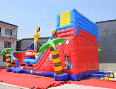pirate ship inflatable slide