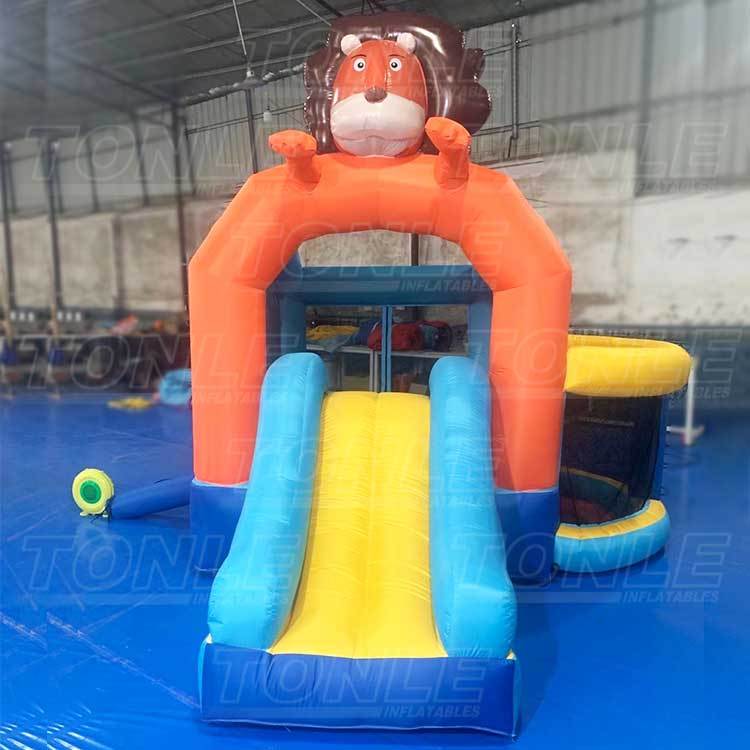 new outdoor kids high quality inflatable lion bounce house bouncer jumper castle