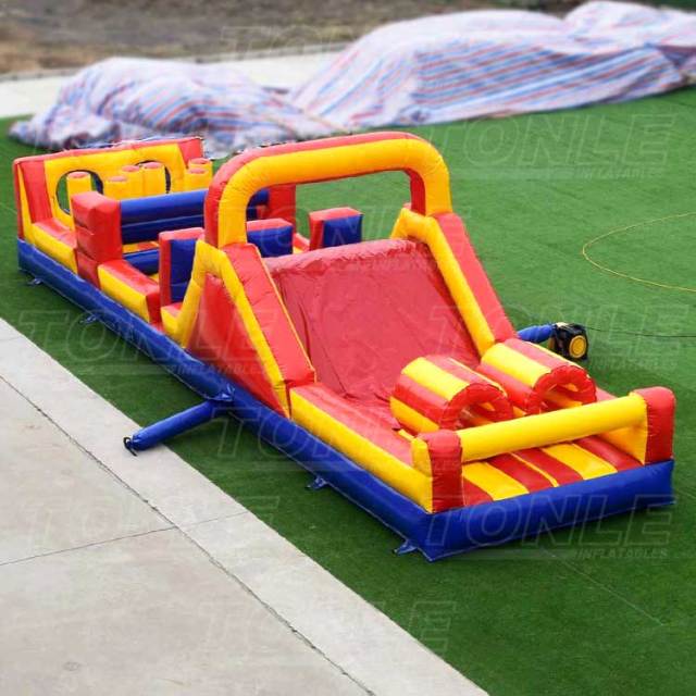 double competition inflatable obstacle course