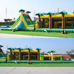 large custom inflatable jungle obstacle course