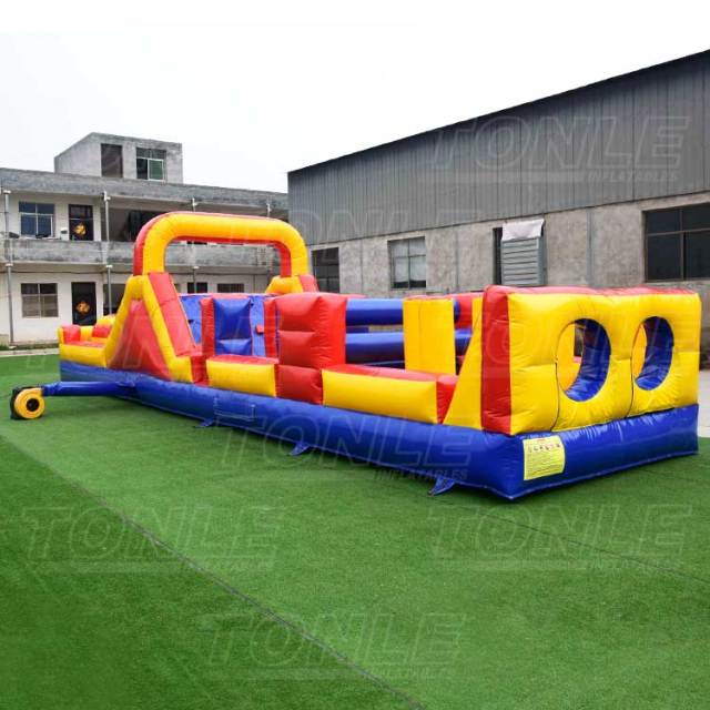 double competition inflatable obstacle course