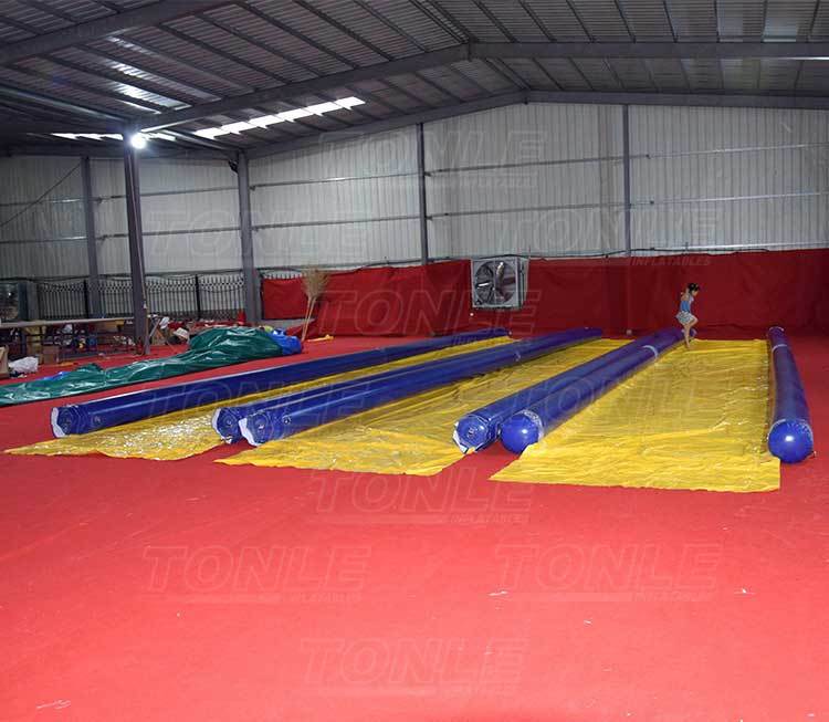 giant breathless inflatable tight slip n slide
