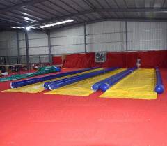 giant breathless inflatable tight slip n slide