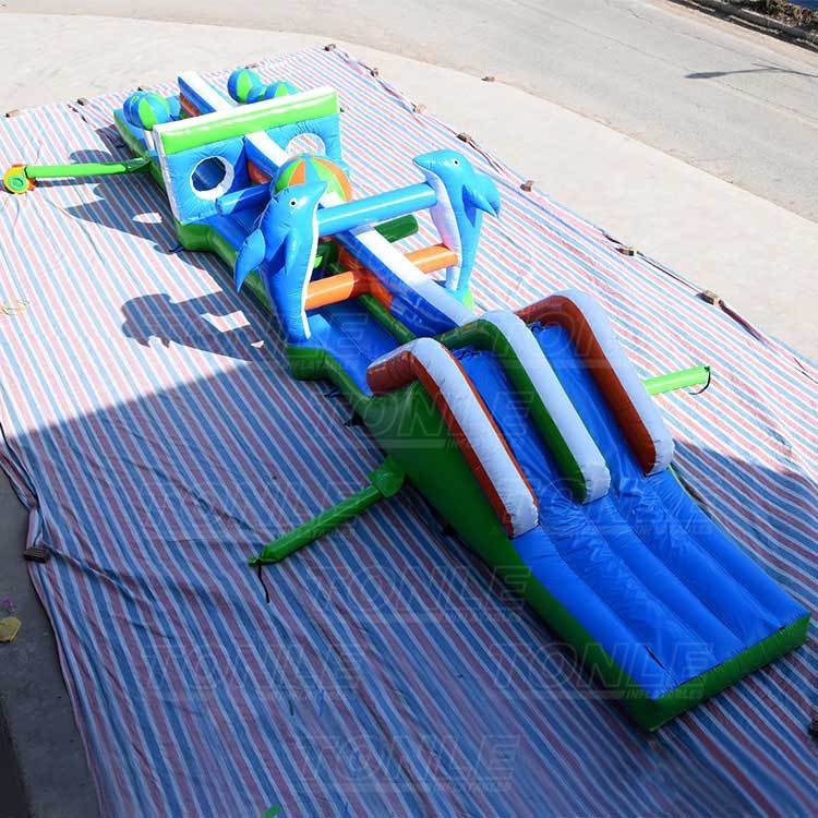 inflatable water floating obstacle course games