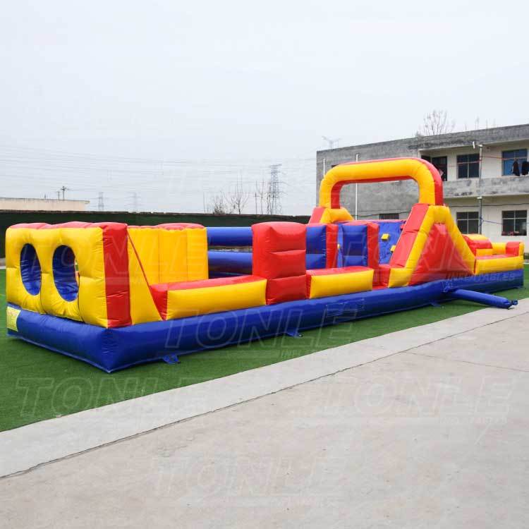 double competition inflatable obstacle course