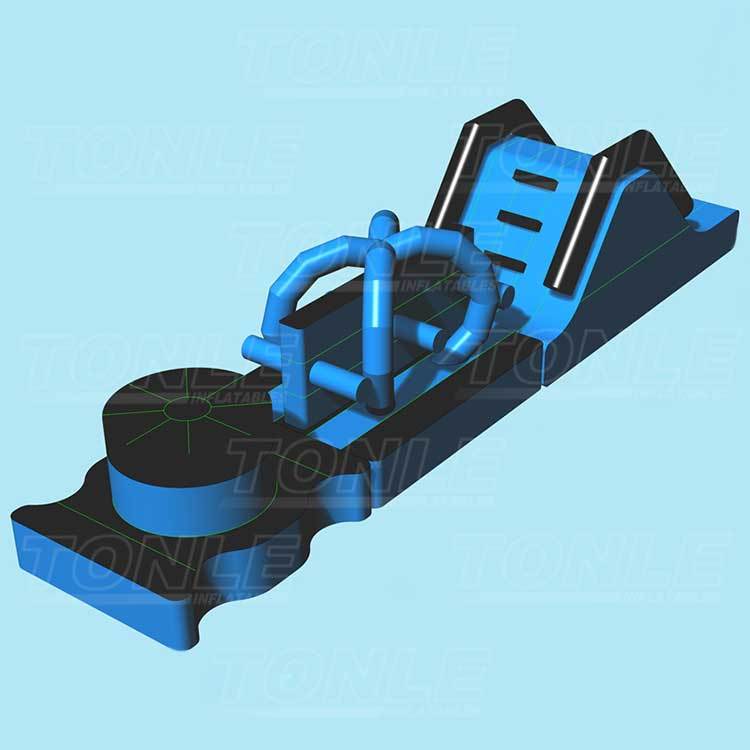 mini inflatable floating obstacle course