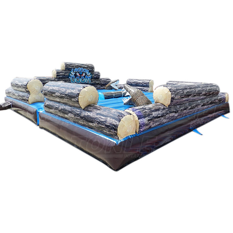inflatable round wood crocodile machine game