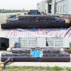 inflatable round wood crocodile machine game