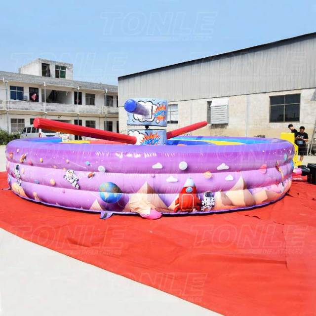 multi-player Circular adventure inflatable Kapow obstacle course race games