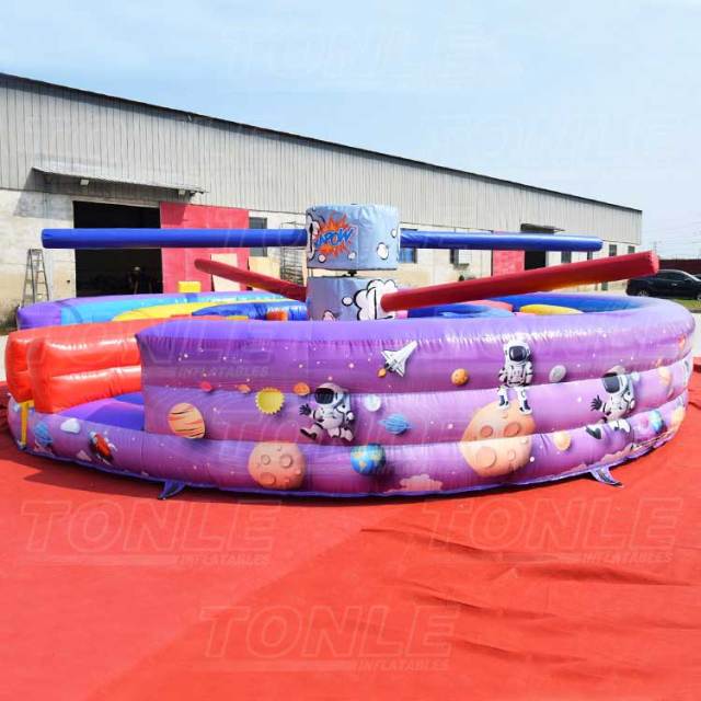 multi-player Circular adventure inflatable Kapow obstacle course race games