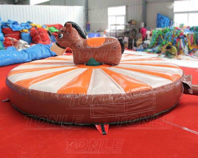 kid inflatable pull riding donkey