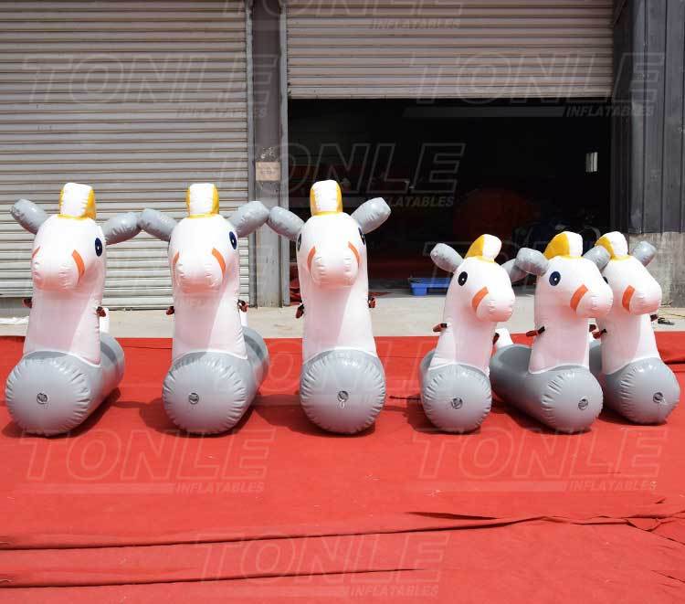 inflatable pony hop racing