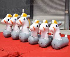 inflatable pony hop racing