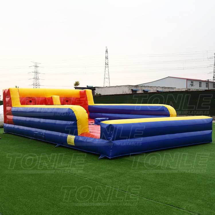 inflatable gladiator and bungee jumping game