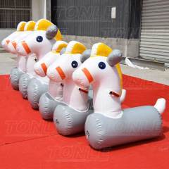 inflatable pony hop racing