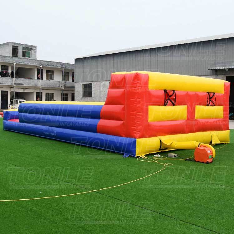 inflatable gladiator and bungee jumping game