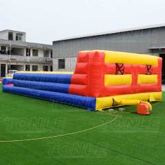 inflatable gladiator and bungee jumping game