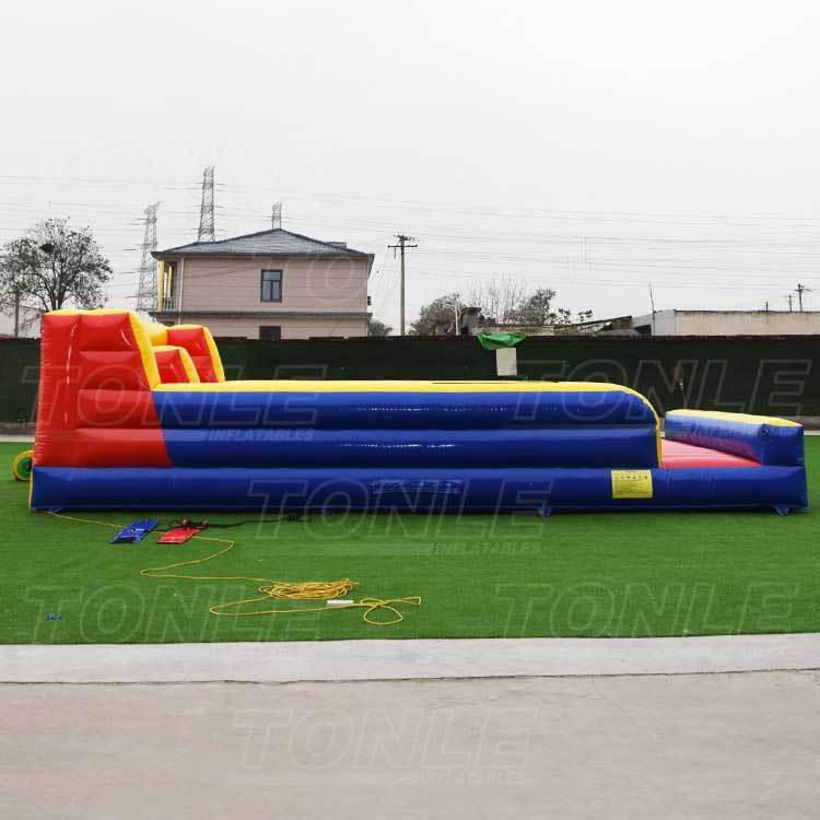 inflatable gladiator and bungee jumping game