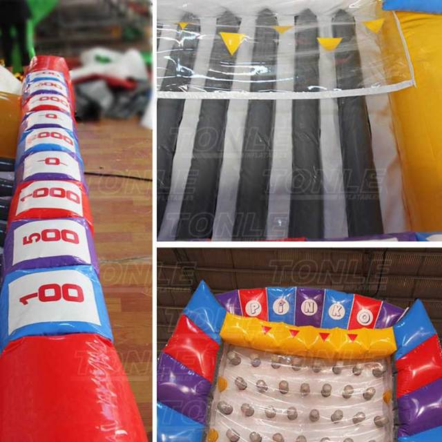 inflatable left-leaning molecules throw balls and fall game