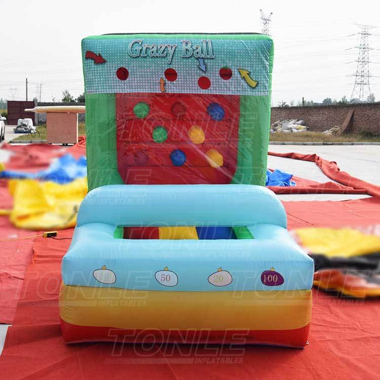 cheap custom inflatable crazy ball carnival games