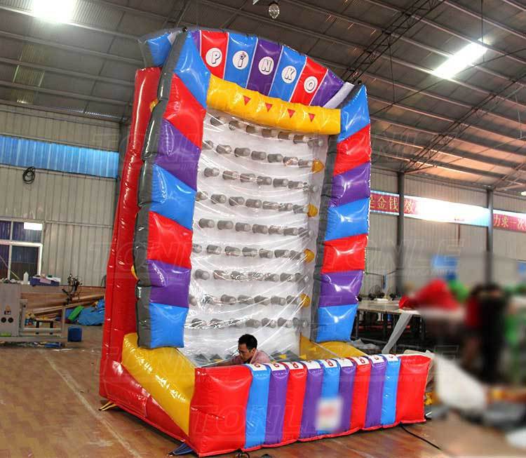 inflatable left-leaning molecules throw balls and fall game