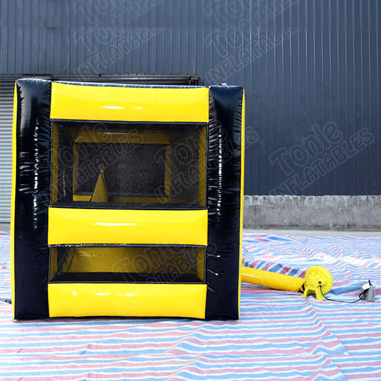knock me out down inflatable archery hoverball tag game