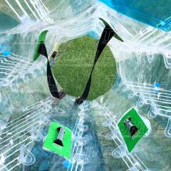 custom inflatable bubble football loopy bumper ball