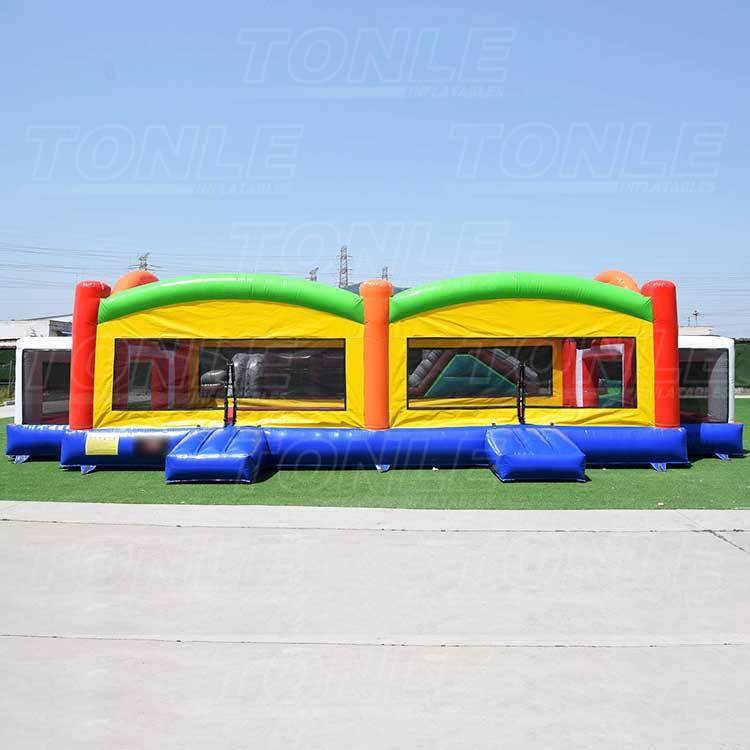 large custom inflatable all in one sports field games