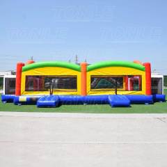 large custom inflatable all in one sports field games