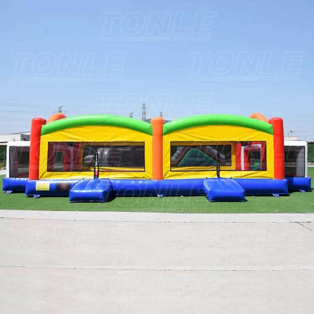 large custom inflatable all in one sports field games