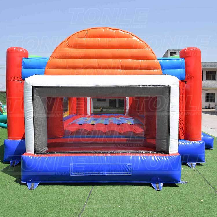 large custom inflatable all in one sports field games