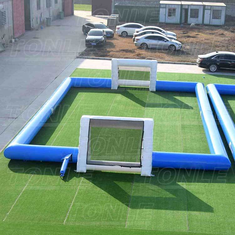 inflatable two street football fields game