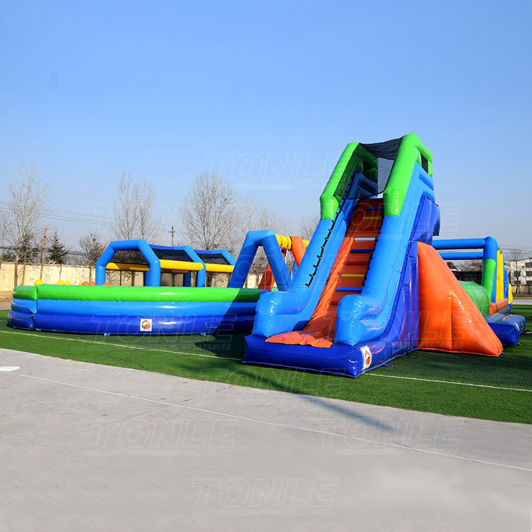 Factory Custom outdoor biggest the beast inflatable s fun run obstacle course