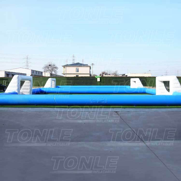 inflatable two street football fields game