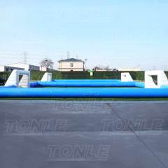 inflatable two street football fields game