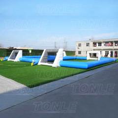 inflatable two street football fields game
