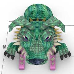 new design custom living inflatable 3D savage wolf tunnel