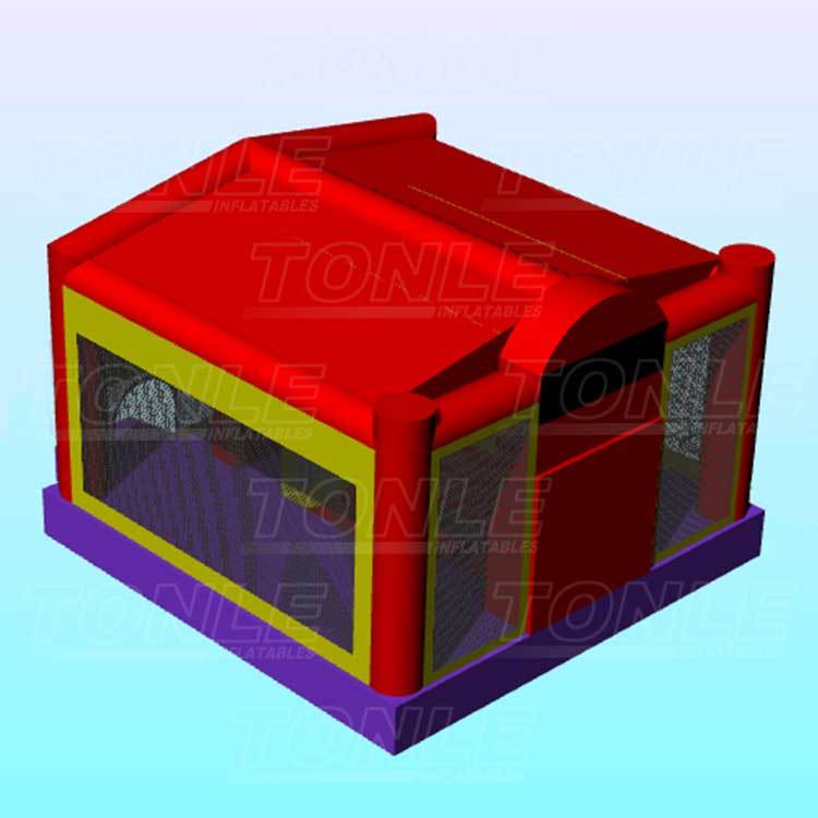 cheap wholesale inflatable classical red bounce house jumping castle