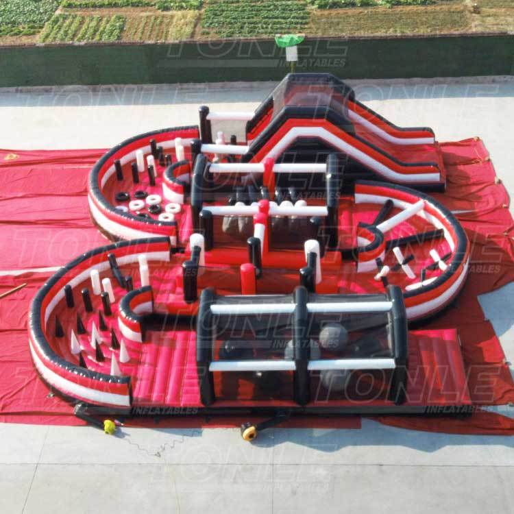 new design inflatable bouncy obstacle beach race course