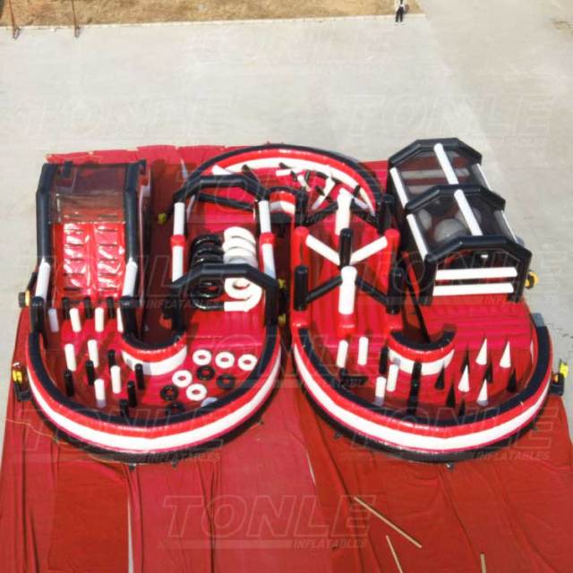 new design inflatable bouncy obstacle beach race course