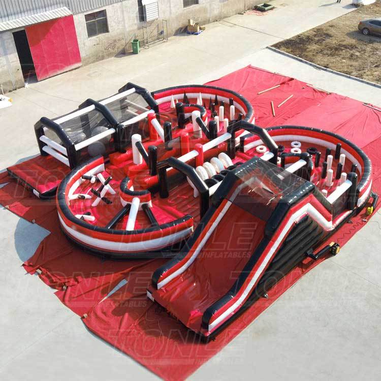 new design inflatable bouncy obstacle beach race course