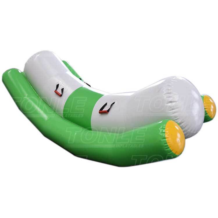 cheap fly ship fish inflatable totter floating water boat ride