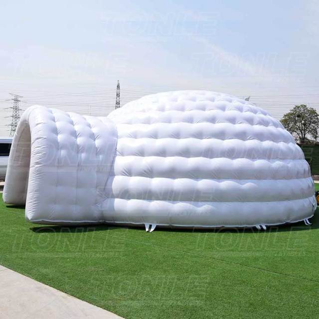 giant white inflatable igloo tent
