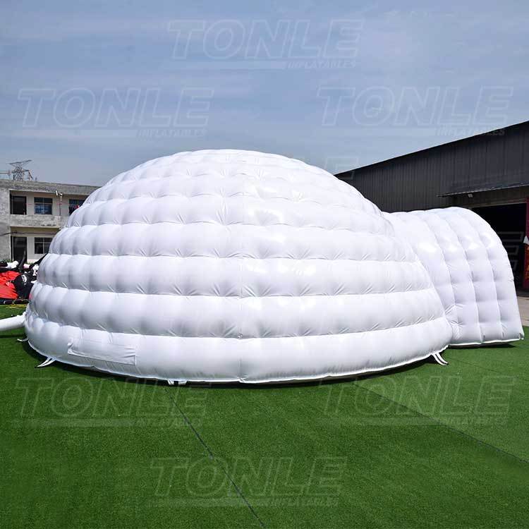 giant white inflatable igloo tent
