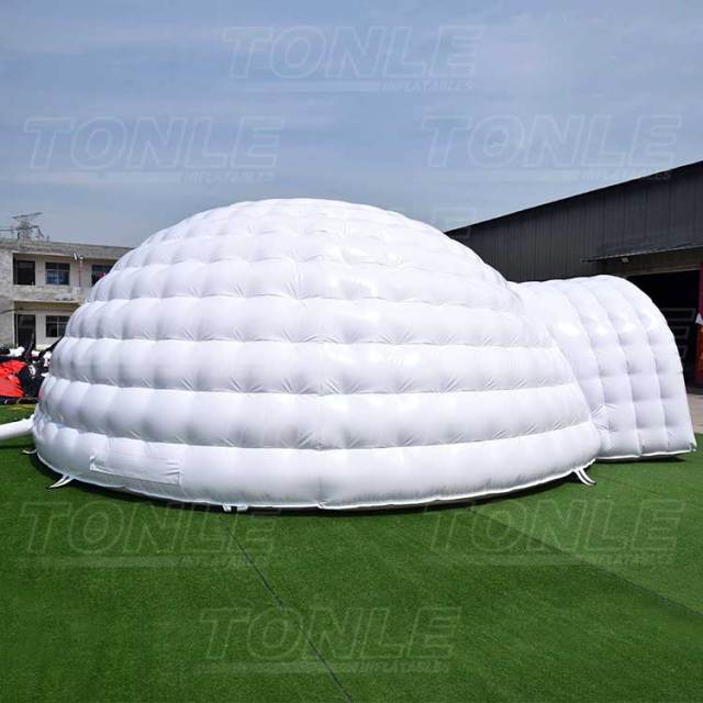 giant white inflatable igloo tent