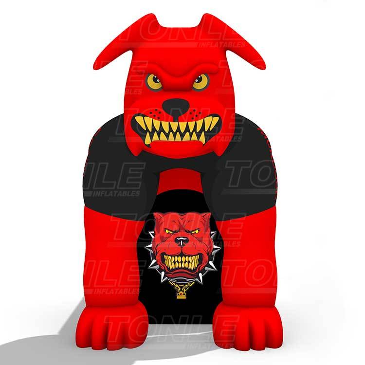 new design custom kids cheap inflatable 3D dog mianmian tunnel tent