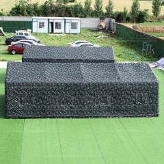 custom outdoor large camping medical inflatable army camouflage house tent