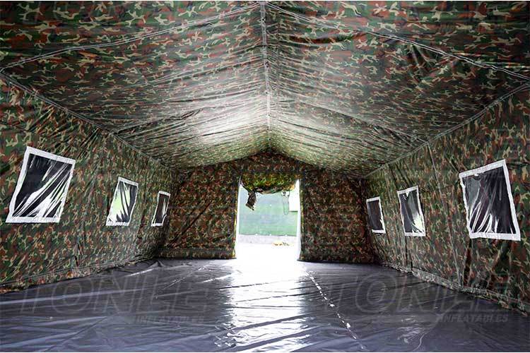 custom outdoor large camping medical inflatable army camouflage house tent