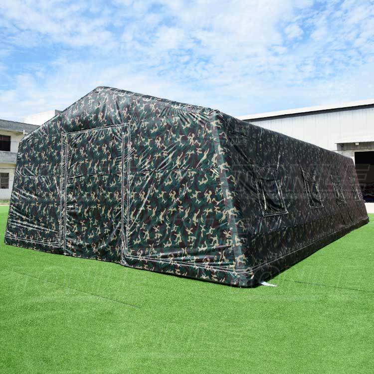 custom outdoor large camping medical inflatable army camouflage house tent